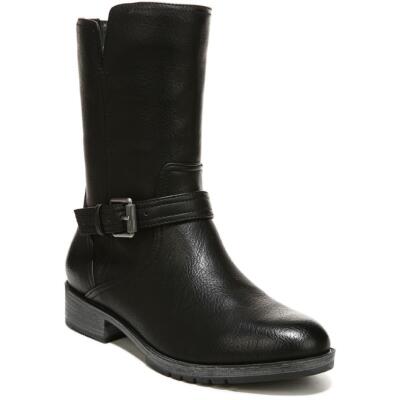 Naturalizer Womens Gloriah Black Moto Mid-Calf Boots 9 Medium (B,M) BHFO 8446