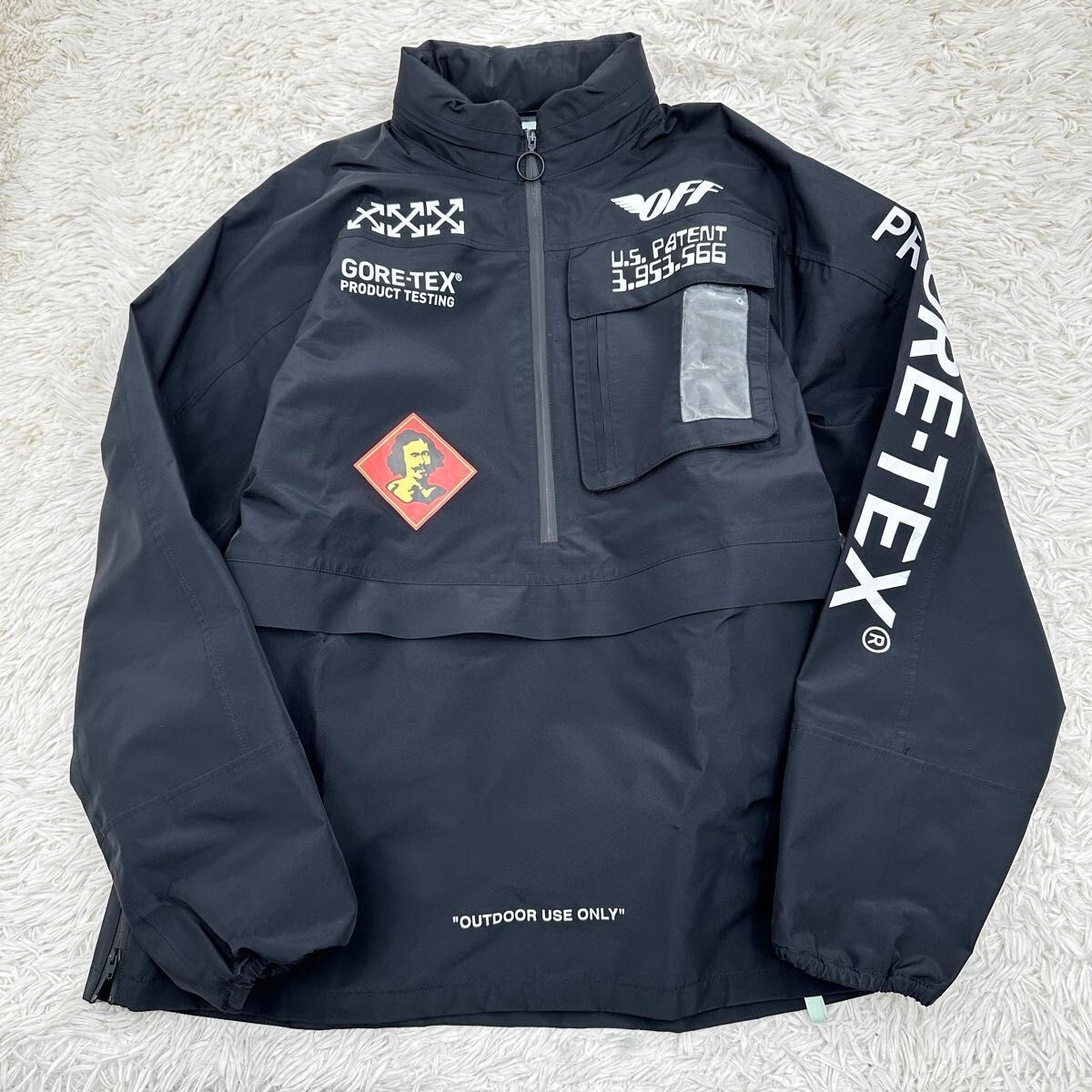 ジャケット・アウター Off-White 18AW GORE-TEX ANORAK Off-White x Goretex Hoodie Anorak Jacket Gore-Tex Black