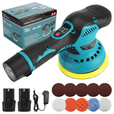 Cordless Sander Polisher Car Polisher Buffer Dual Action Polishing Machine US