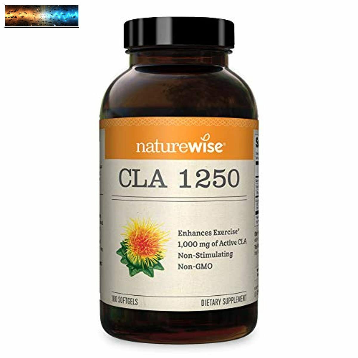 NatureWise CLA 1250 Natural Weight Loss Exercise Enhancement (2 Month Supply), I