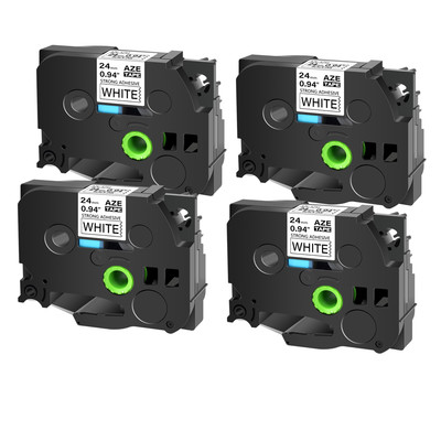 4x Strength Adhesive Label for Brother TZ-S251 S251 PT-1500 PT-1500PC 12mm 0.94''