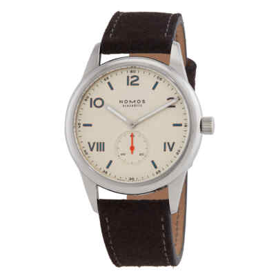 Pre-owned Nomos Club Campus 38 White Dial Men's Watch 737