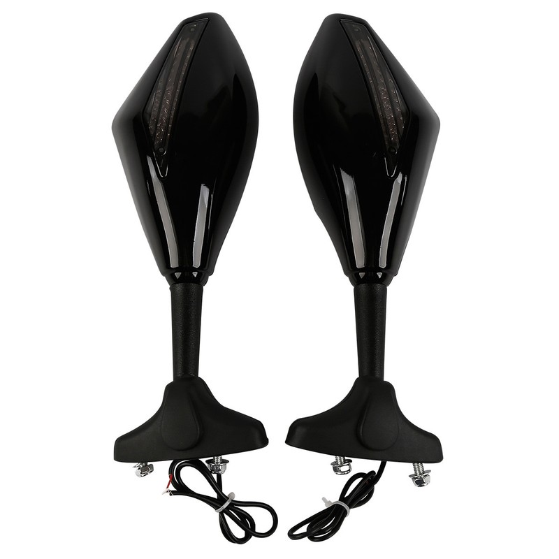 Rearview Mirror LED Turn Signal Fit For Suzuki GSXR 600 750 GSXR1000 2001-2005