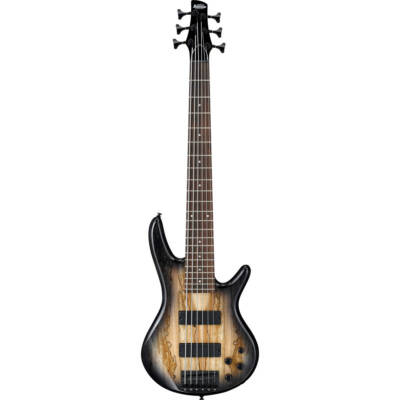 Электрическая бас-гитара Ibanez GIO GSR206SM, гриф из розового дерева, натуральный серый цвет