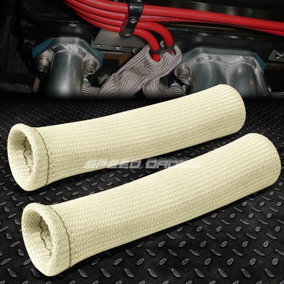 X2 УНИВЕРСАЛЬНАЯ ВЫСОКОТЕМПЕРАТУРНАЯ ЗАЩИТНАЯ КРЫШКА ДЛЯ ЗАЩИТНОГО КОЖУХА ПРОВОДА СВЕЧИ ЗАЖИГАНИЯ БЕЛОГО ЦВЕТА