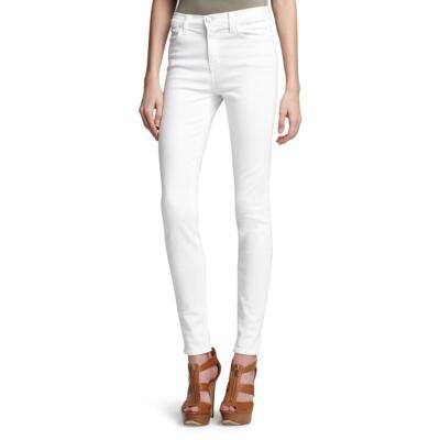 Джинсы J Brand Womens Maria White Denim High Rise Jegging Skinny Jeans 29 BHFO 8481