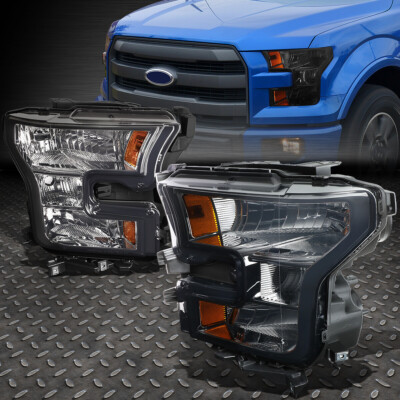 ДЛЯ 15-17 FORD F150 ДЫМЧАТЫЙ КОРПУС ЯНТАРНОЙ УГЛОВОЙ ФАРЫ ЗАМЕНА ФАР ГОЛОВНОГО СВЕТА