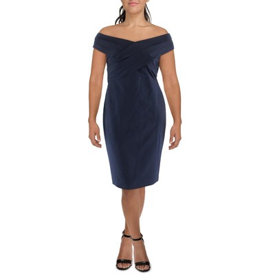 Женское коктейльное и вечернее платье Irene темно-синего цвета от Lauren Ralph Lauren 6 BHFO 8200