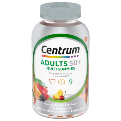 Centrum Adults 50+ MultiGummies Multivitamin Gummies 200 ct Exp 05/25 FREE Ship