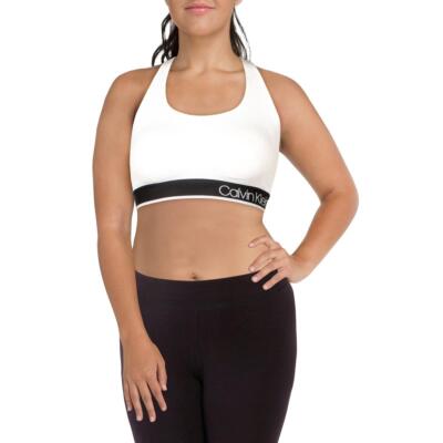 

Calvin Klein Performance Женское белое спортивное бра для фитнеса Athletic  BHFO 2809, White/black