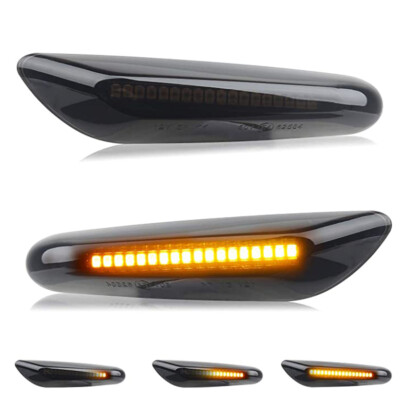 For BMW E60 E82 E83 E90 E92 E46 LED Front Fender Side Marker Turn Signal Lights