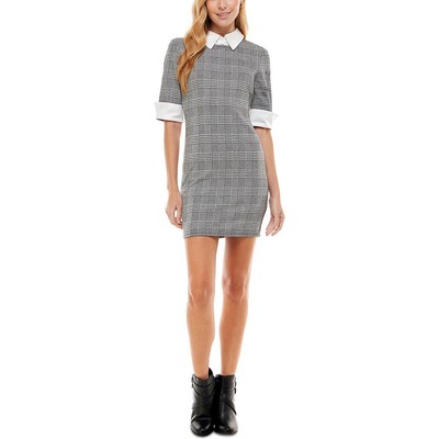 Женское повседневное облегающее платье Kingston Grey с черно-белым принтом на воротнике для юниорок L BHFO 3770