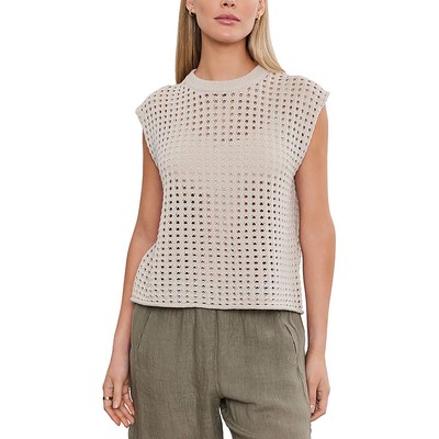 VELVET BY GRAHAM & SPENCER Womens Brown Knitted Pullover Top Sweater L BHFO 0278