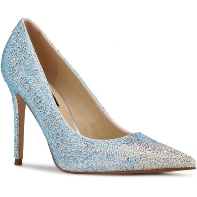 

Женские туфли-лодочки Nine West Fresh White Rhinestone 7,5 Medium (B,M) BHFO 2239, Белый, Fresh
