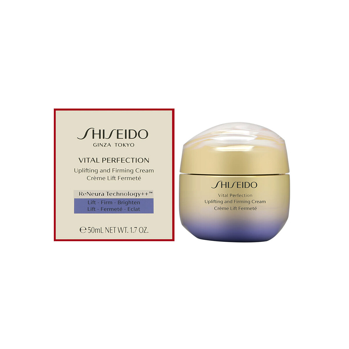 フェイスクリーム SHISEIDO VITAL PERFECTION 50g Shiseido Vital Perfection Uplifting & Firming Cream - Size