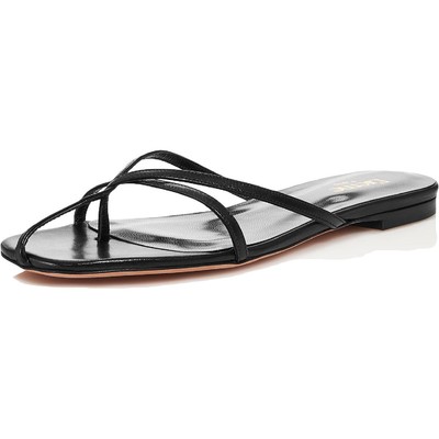 

Женские сандалии на плоской подошве Etoile Etoile черного цвета с ремешками 38,5 средний (B,M) BHFO 2765, Черный