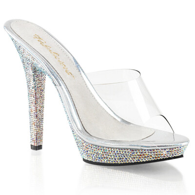 Pleaser Fabulicious 5'' Heel Slide Adult Women Shoes Sandals Lip/101