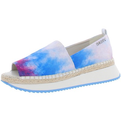 

Женские сандалии на танкетке DKNY Orza с открытым носком BHFO 6207, Tie dye/jungle fuschia/blue, Orza