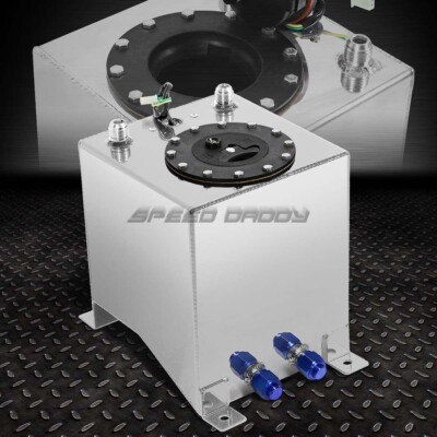 ТОПЛИВНЫЙ БАК ГОНОЧНОГО ДРИФТА ОБЪЕМОМ 2,5 ГАЛЛОНА/ 9,5 ЛИТРА ИЗ ПОЛИРОВАННОГО АЛЮМИНИЯ + ДАТЧИК УРОВНЯ ТОПЛИВА