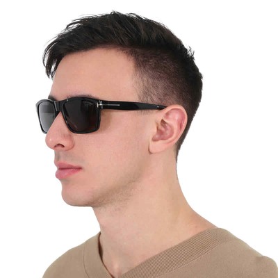 Pre-owned Tom Ford August Polarized Smoke Rectangular Men's Sunglasses Ft0678 01d 58 In Gray