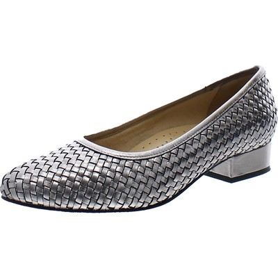 

Женские туфли Trotters Jade Metallic Loafer Heels 7.5 Medium (B,M) BHFO 8585, Pewter