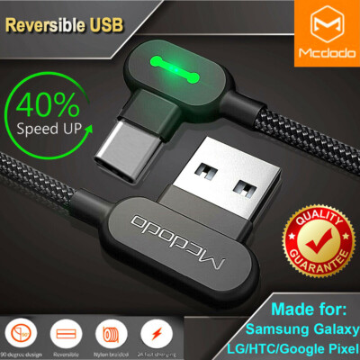 MCDODO For Samsung A15 S23 S22 S21 Note 20 10 Charging Cable USB TYPE C Charger