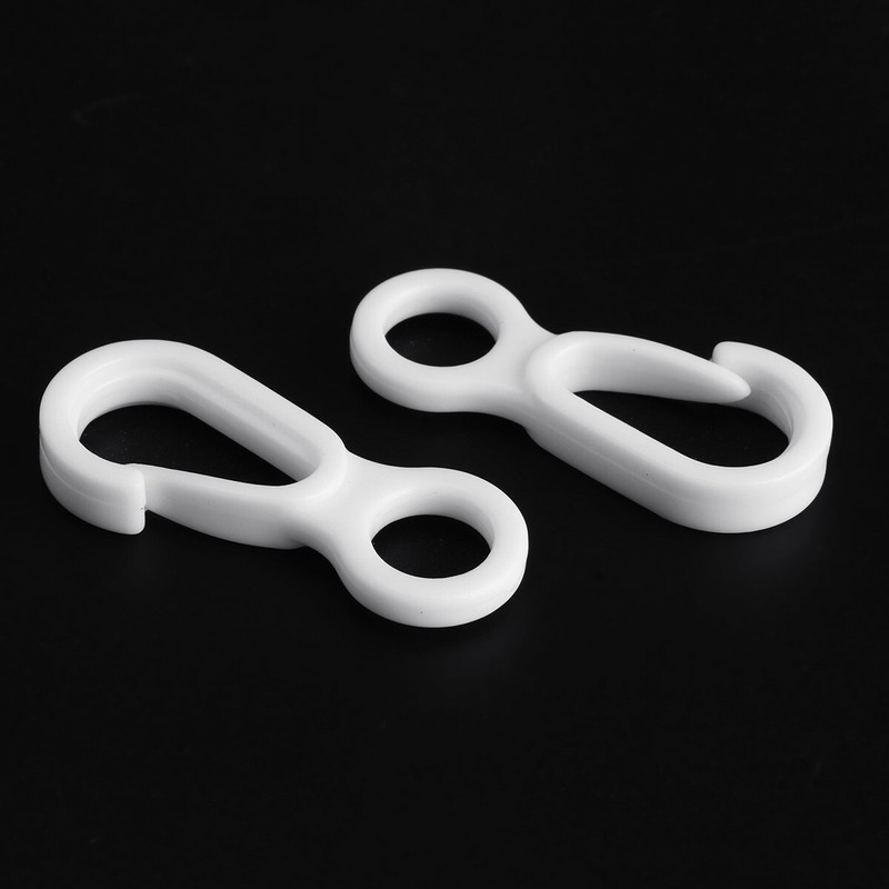 10pcs Plastic Small Flag Pole Snap Clip Hooks Attach To Flagpole Rope 3