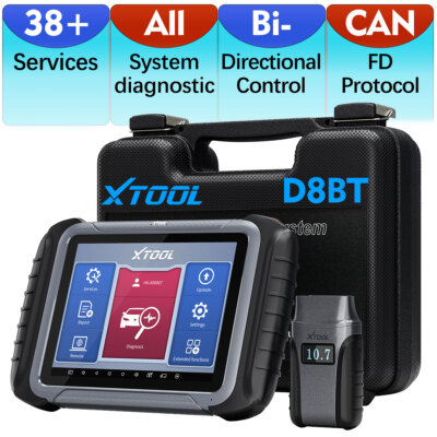 XTOOL D8BT OBD2 Scanner ALL System Bidirectional Diagnostic Tools 38+ Services