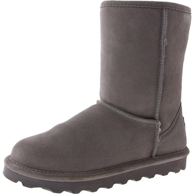 Женские короткие серые ботинки из овечьей шерсти Bearpaw Elle Short 9 Medium (B,M) BHFO 4210