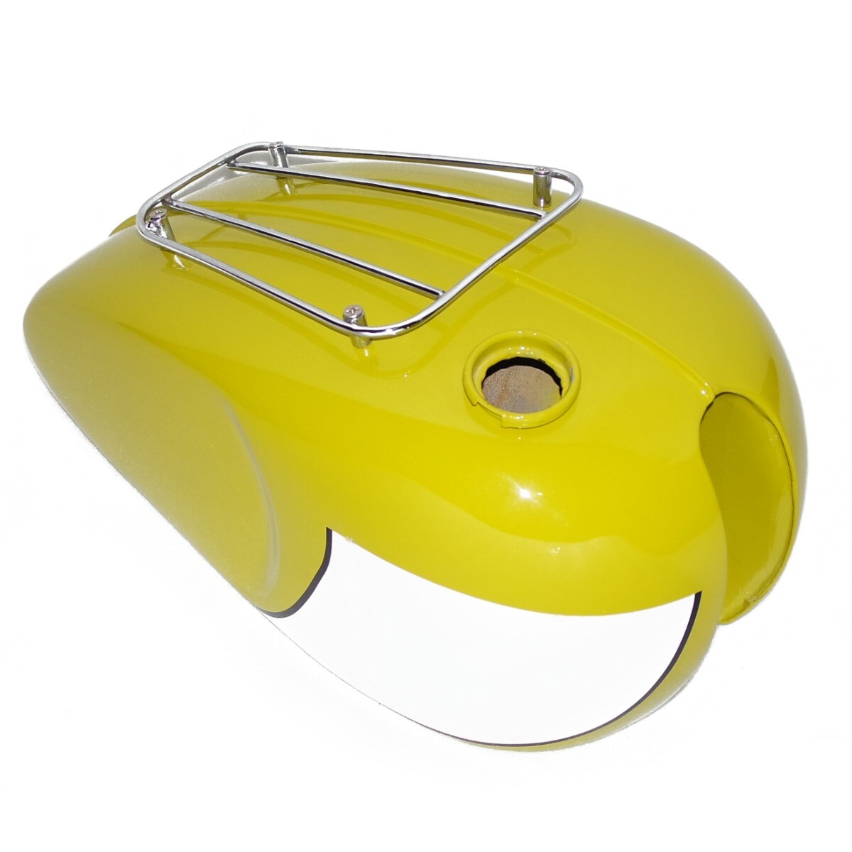 Fits Triumph T120 Bonneville Yellow Painted 3.5 Gallon Fuel Tank With Parcel Rack 