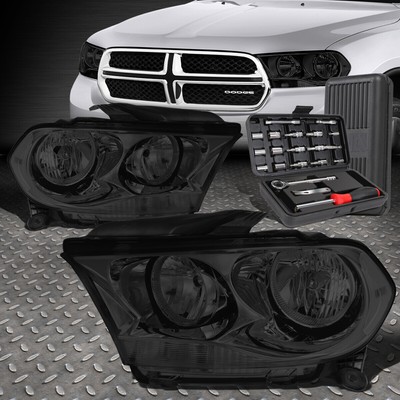 ДЛЯ 11-13 DODGE DURANGO ДЫМЧАТЫЙ КОРПУС ПРОЗРАЧНАЯ УГЛОВАЯ ФАРА ГОЛОВНОГО ФОНАРЯ + НАБОР ИНСТРУМЕНТОВ