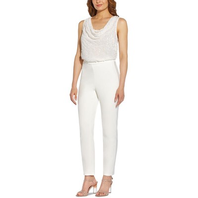 

Adrianna Papell Womens White Slim Leg Tuxedo Skinny Pants  BHFO 0886, Цвет слоновой кости