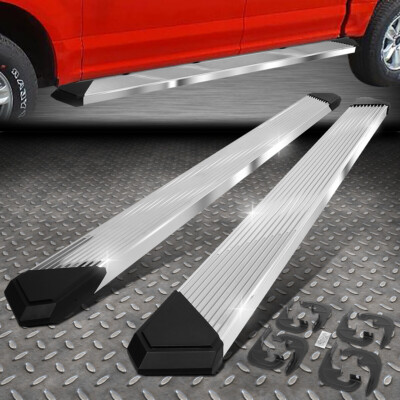 ДЛЯ ЭКИПАЖА SILVERADO SIERRA CAB 19-24 6 ХРОМИРОВАННЫХ ПОДНОЖЕК С ПЛИССИРОВАННОЙ ПЛАНКОЙ SS
