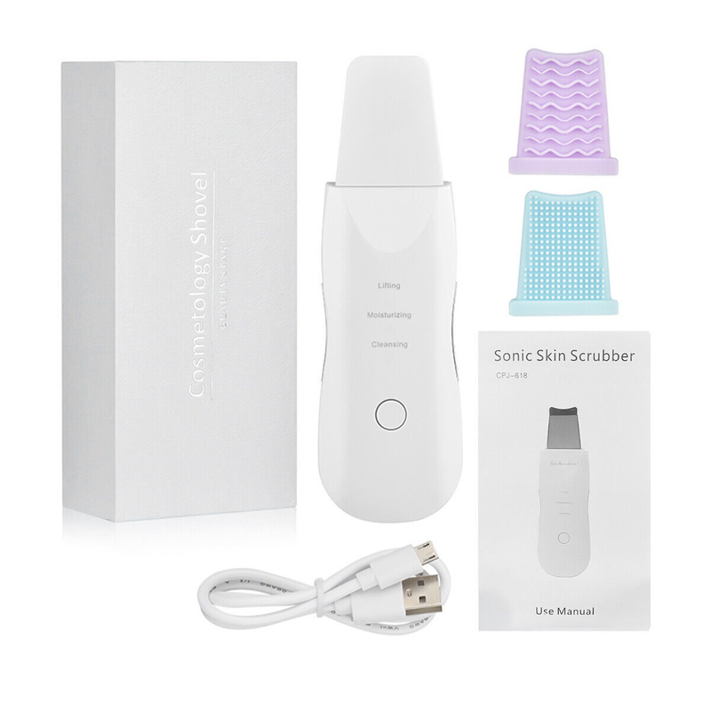 Ultrasonic Skin Scrubber Deep Face Cleaning Machine Peeling Shovel Facial