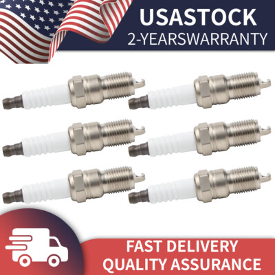 Set Of 6 Spark Plugs For Dodge SRT Viper Jeep Wrangler Chrysler 300 #4998 #3381