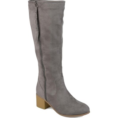 

Journee Collection Женские Сапоги до колена Sanora Серые 6.5 Medium (B,M) BHFO 0708, Grey