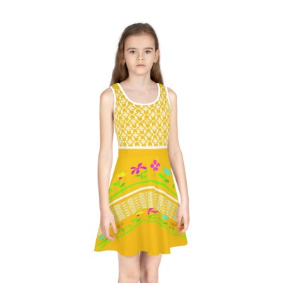 Girls' Sleeveless Sundress (AOP)