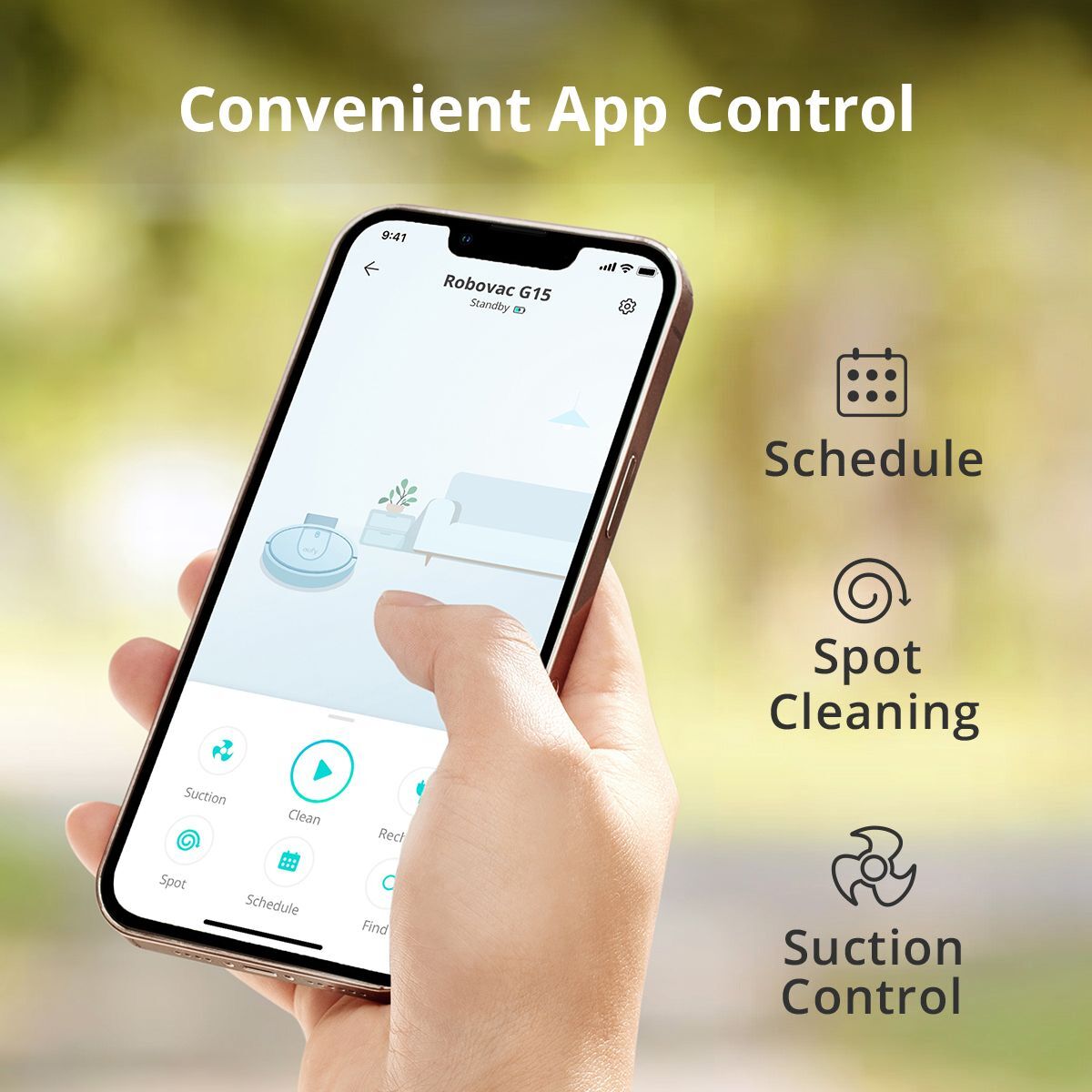 eufy RoboVac G15 Robot Vacuum Cleaner 2500Pa Smart Dynamic Navigation Sweeper