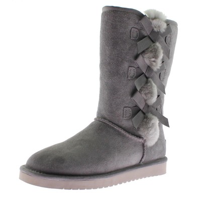 Повседневные замшевые ботинки до середины икры Koolaburra Womens Victoria Tall BHFO 1886