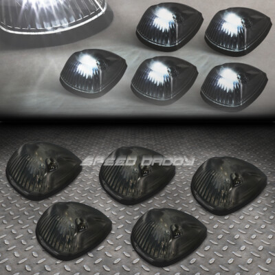 ДЛЯ 94-98 DODGE RAM BR/BE 5ШТ ЗАКОПЧЕННЫЙ КОРПУС БЕЛЫЙ СВЕТОДИОДНЫЙ ХОДОВОЙ ФОНАРЬ НА КРЫШЕ КАБИНЫ