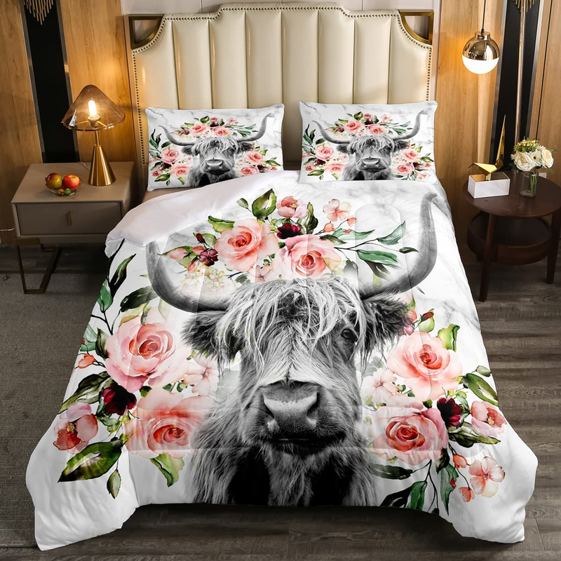 Full Size Bull Cattle Western Funny Animal Bed