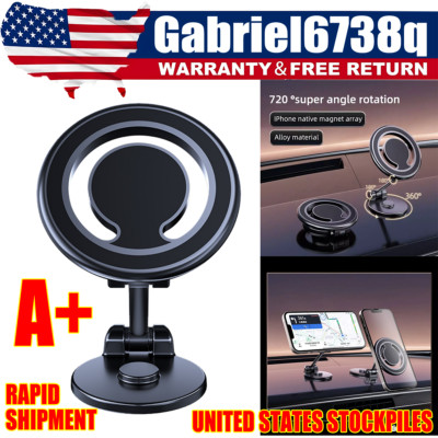 Universal Rotatable Car Phone Mount Holder Magnetic For iPhone Magsafe 16/15/14