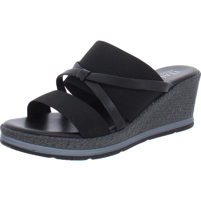 

Женские туфли-мюли итальянского производителя обуви черные с ремешками 7, средние (B,M) BHFO 1356, Черный