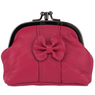 Oakridge Leather Ladies Compact Double Clasp Coin Purse