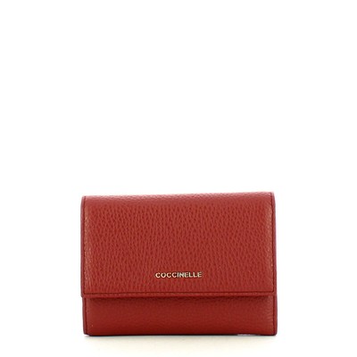 NEW Coccinelle - Portafoglio Medio Metallic Soft Brandy - MW5116601 - BRANDY AUT