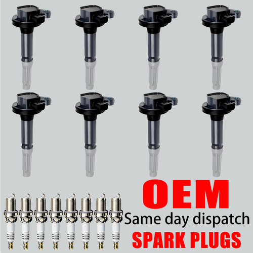 8X OEM Ignition Coil & 8X Iridium Spark Plug For Ford F150 Mustang 5.0L V8 UF622