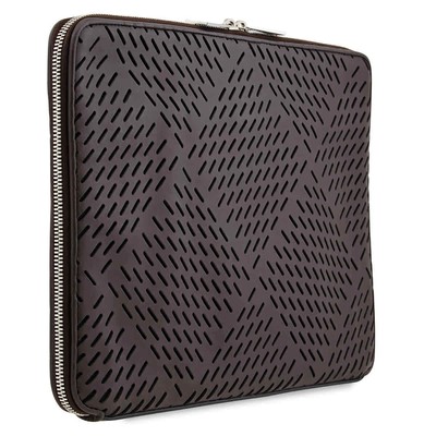 Pre-owned Bottega Veneta Perforated Document Case 578151 Vmav0 2139 In Brown