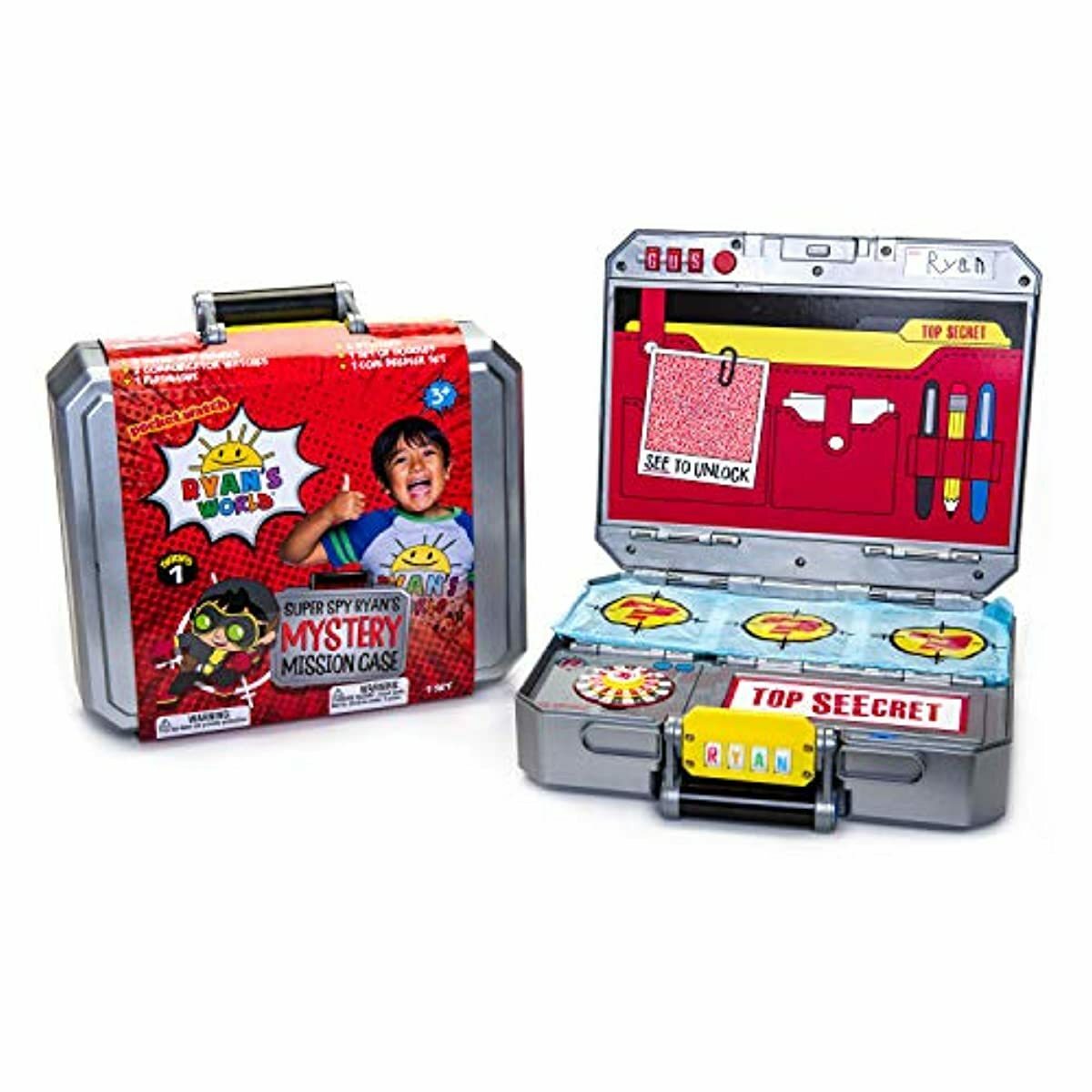 Ryan's World Secret Agent Super Spy Mystery Mission Case Kids Fun Play Toy Set | eBay