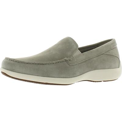 Мужские лоферы без шнуровки Rockport Trenton Venetian Grey на плоской подошве шириной 8 (E) BHFO 0041