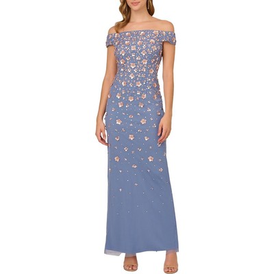 Женское сетчатое официальное вечернее платье Adrianna Papell, BHFO 3593